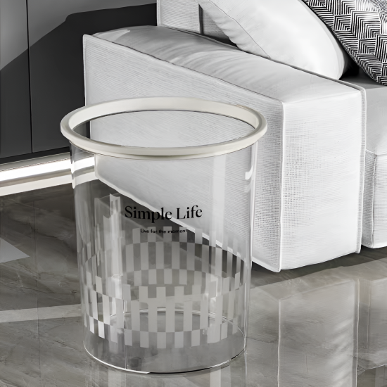 Acrylic Trash Can